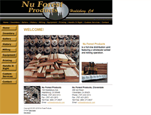 Tablet Screenshot of nuforestproducts.com